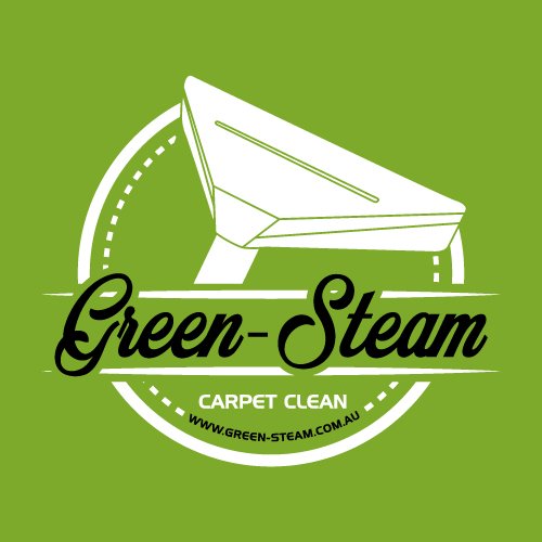Green-Steam Carpet Clean Logo Green