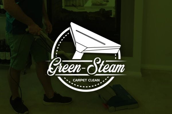Green-Steam Carpet Clean Logo Design